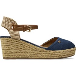 Espadryle damskie Wrangler granatowe z klamrą eleganckie  - zdjęcie produktu