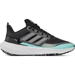 Buty sportowe damskie czarne Adidas wiązane płaskie  - zdjęcie produktu