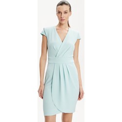 Sukienka Rinascimento z dekoltem w serek na wiosnę kopertowa  - zdjęcie produktu
