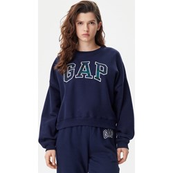 Bluza damska Gap granatowa młodzieżowa z napisami  - zdjęcie produktu