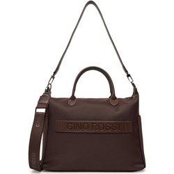 Torba na laptopa Gino Rossi brązowa  - zdjęcie produktu