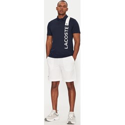 T-shirt męski Lacoste niebieski z krótkim rękawem  - zdjęcie produktu