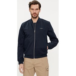 Kurtka męska czarna Aeronautica Militare na wiosnę casualowa  - zdjęcie produktu