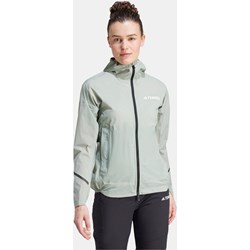 Kurtka damska zielona Adidas krótka  - zdjęcie produktu