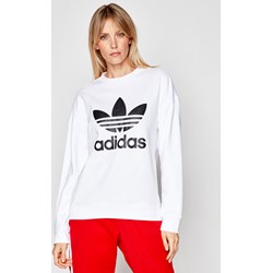 Bluza damska Adidas sportowa biała krótka  - zdjęcie produktu