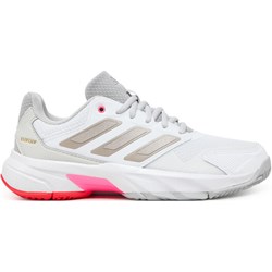 Buty sportowe damskie białe Adidas dla tenisistów sznurowane płaskie  - zdjęcie produktu