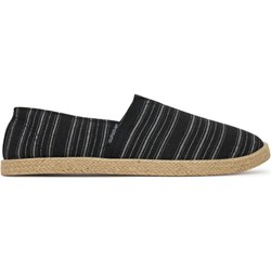 Espadryle męskie Quiksilver czarne na lato tkaninowe casualowe  - zdjęcie produktu