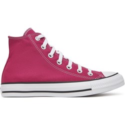 Trampki damskie czerwone Converse sportowe płaskie sznurowane  - zdjęcie produktu