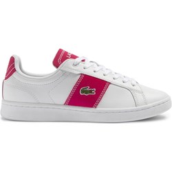 Buty sportowe damskie białe Lacoste sneakersy sznurowane płaskie  - zdjęcie produktu