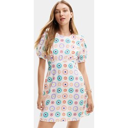 Sukienka Desigual z okrągłym dekoltem z krótkim rękawem  - zdjęcie produktu