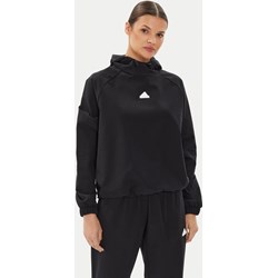 Bluza damska czarna Adidas z aplikacjami  sportowa  - zdjęcie produktu
