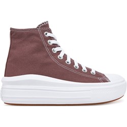 Trampki damskie czerwone Converse na płaskiej podeszwie  - zdjęcie produktu