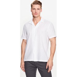 Koszula męska biała z klasycznym kołnierzykiem  - zdjęcie produktu