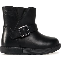 Buty zimowe dziecięce czarne Geox kozaki z zamkiem  - zdjęcie produktu