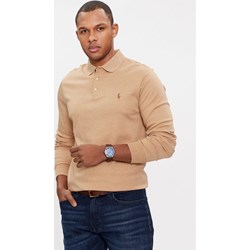 T-shirt męski beżowy Polo Ralph Lauren z długimi rękawami  - zdjęcie produktu
