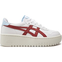 Białe buty sportowe damskie Asics sneakersy sznurowane  - zdjęcie produktu