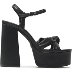 Sandały damskie DeeZee z klamrą na wysokim obcasie na słupku  - zdjęcie produktu