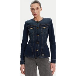 Kurtka damska Versace Jeans granatowa na wiosnę casual krótka  - zdjęcie produktu