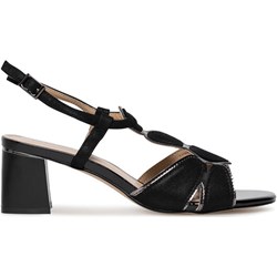 Sandały damskie Lasocki eleganckie na obcasie z klamrą  - zdjęcie produktu