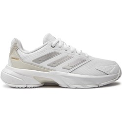Buty sportowe damskie Adidas sznurowane białe płaskie  - zdjęcie produktu