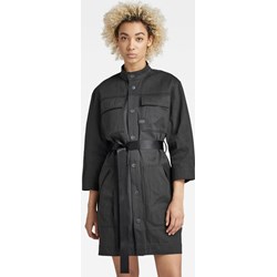 Sukienka G-Star Raw czarna casual mini z długimi rękawami na uczelnię z jeansu  - zdjęcie produktu