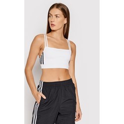 Biustonosz Adidas biały bez wzorów  - zdjęcie produktu