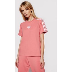 Bluzka damska Adidas z okrągłym dekoltem z krótkim rękawem  - zdjęcie produktu