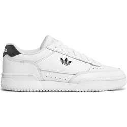 Białe buty sportowe damskie Adidas na płaskiej podeszwie sznurowane  - zdjęcie produktu