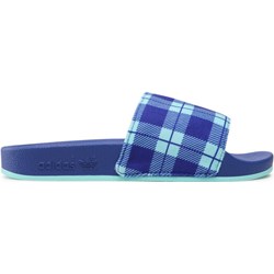Adidas klapki damskie niebieskie casual płaskie bez zapięcia  - zdjęcie produktu