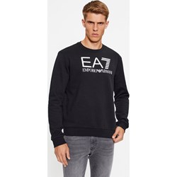Bluza męska Emporio Armani czarna z napisem w stylu młodzieżowym  - zdjęcie produktu