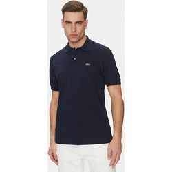 T-shirt męski niebieski Lacoste z krótkimi rękawami  - zdjęcie produktu