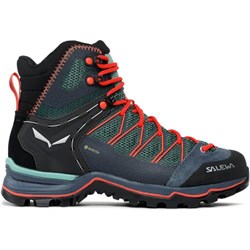 Buty trekkingowe damskie czarne SALEWA na zimę płaskie gore-tex wiązane  - zdjęcie produktu