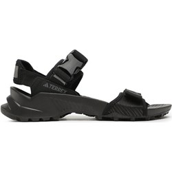 Sandały męskie Adidas na rzepy czarne na lato  - zdjęcie produktu