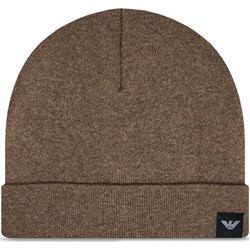 Czapka zimowa męska beżowa Emporio Armani  - zdjęcie produktu
