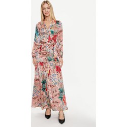 Sukienka wielokolorowa Marciano Guess maxi na uczelnię  - zdjęcie produktu