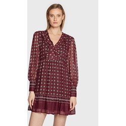 Sukienka Liu Jo z długimi rękawami w serek mini na jesień casual prosta  - zdjęcie produktu