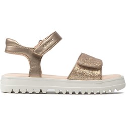 Geox sandały dziecięce złote na rzepy  - zdjęcie produktu
