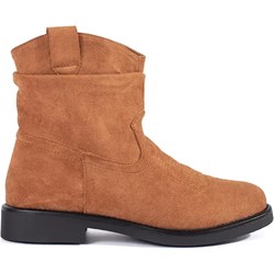 Botki zamszowe na zamek  - zdjęcie produktu