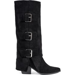 Kozaki damskie czarne Seastar na obcasie z zamkiem  - zdjęcie produktu