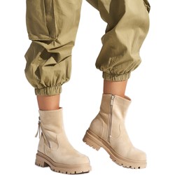 Botki casual beżowe  - zdjęcie produktu