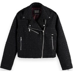 Kurtka damska SCOTCH&SODA poliestrowa czarna bez kaptura  - zdjęcie produktu