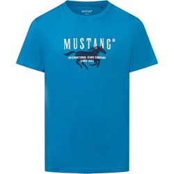 Mustang bluzka damska z okrągłym dekoltem z napisami z krótkim rękawem  - zdjęcie produktu