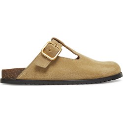 Klapki damskie Gino Rossi brązowe bez zapięcia casual  - zdjęcie produktu