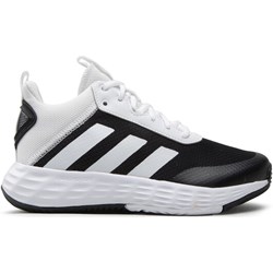 Buty sportowe dziecięce czarne Adidas sznurowane na wiosnę wiązane  - zdjęcie produktu