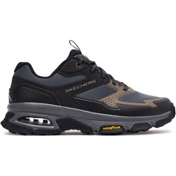 Buty trekkingowe męskie Skechers jesienne czarne sportowe sznurowane  - zdjęcie produktu