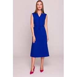 Stylove sukienka niebieska w serek wyszczuplająca  - zdjęcie produktu