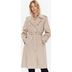 Beżowy płaszcz damski Tommy Hilfiger casual  - zdjęcie produktu