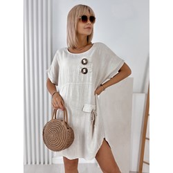 Sukienka casualowa biała mini  - zdjęcie produktu