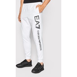 Spodnie męskie Emporio Armani białe dresowe sportowe  - zdjęcie produktu