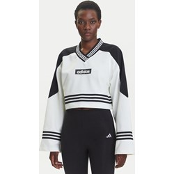 Biała bluza damska Adidas z aplikacją  - zdjęcie produktu